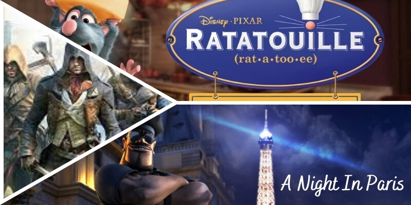 Jeux vidéo A Night In Paris, Assassin's Creed Unity et Ratatouille